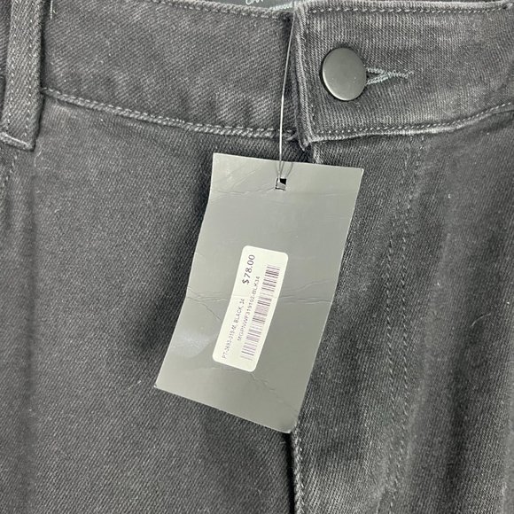 NWT Oak + Fort Pant 3693 Jeans Black Size 34 NEW L1982 - Picture 6 of 10